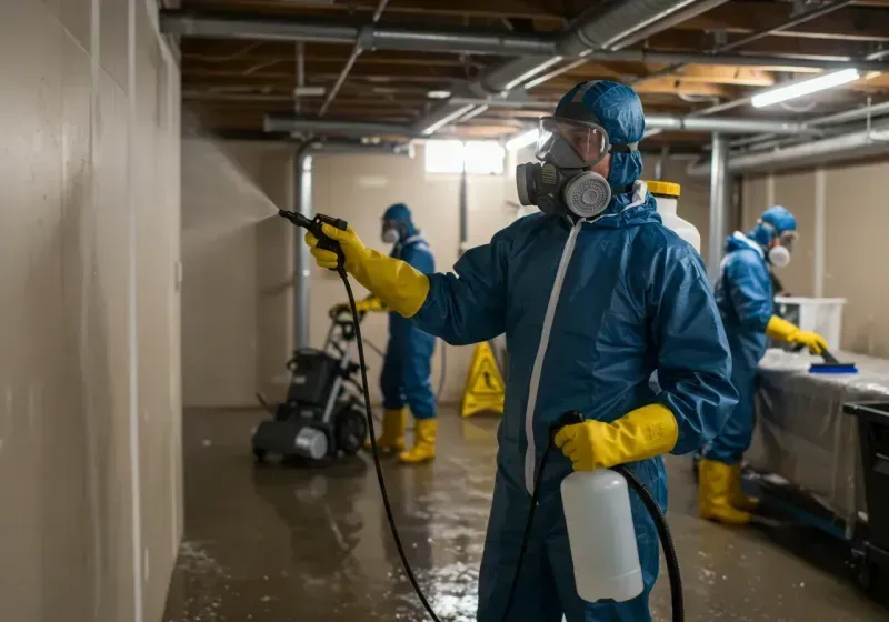 Basement Sanitization and Antimicrobial Treatment process in Independence, KY