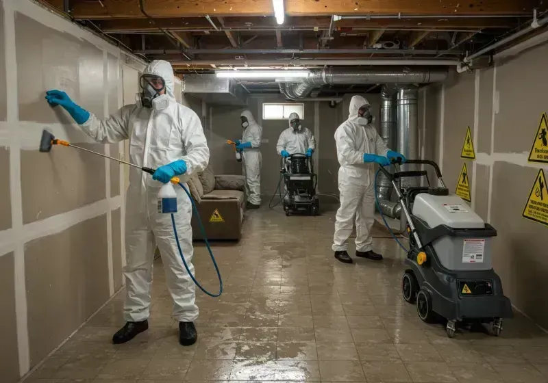 Basement Moisture Removal and Structural Drying process in Independence, KY